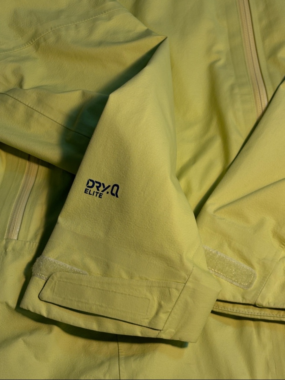 Mountain Hardwear High-Vis Bright Yellow Waterproof Hooded Rain Jacket XL - Picture 2 of 15